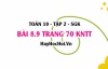 Bài 8.9 trang 70 Toán 10 tập 2 Kết nối tri thức: Chọn bi khác màu